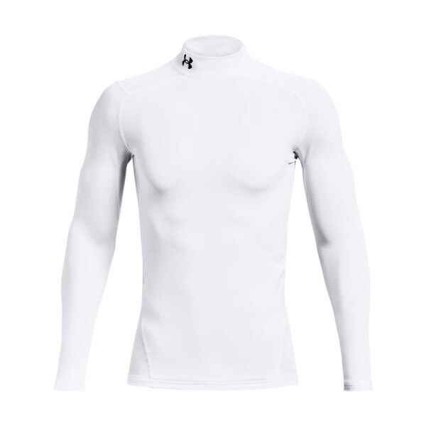 Men's T-shirt Under Armour ColdGear Armour Comp Mock White XXL