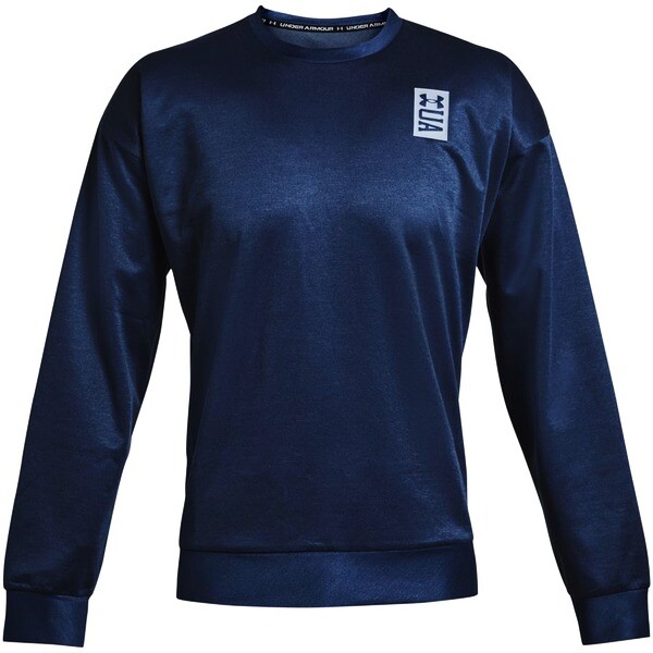 Men's Under Armour RECOVER LS CREW Dark Blue XL Sweatshirt