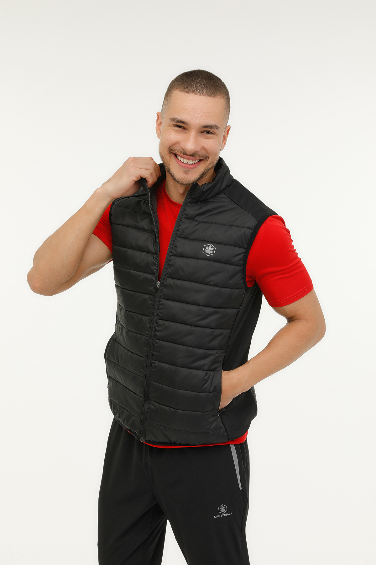 Lumberjack ML GORI 4GLF17 3FX BLACK Man Vest