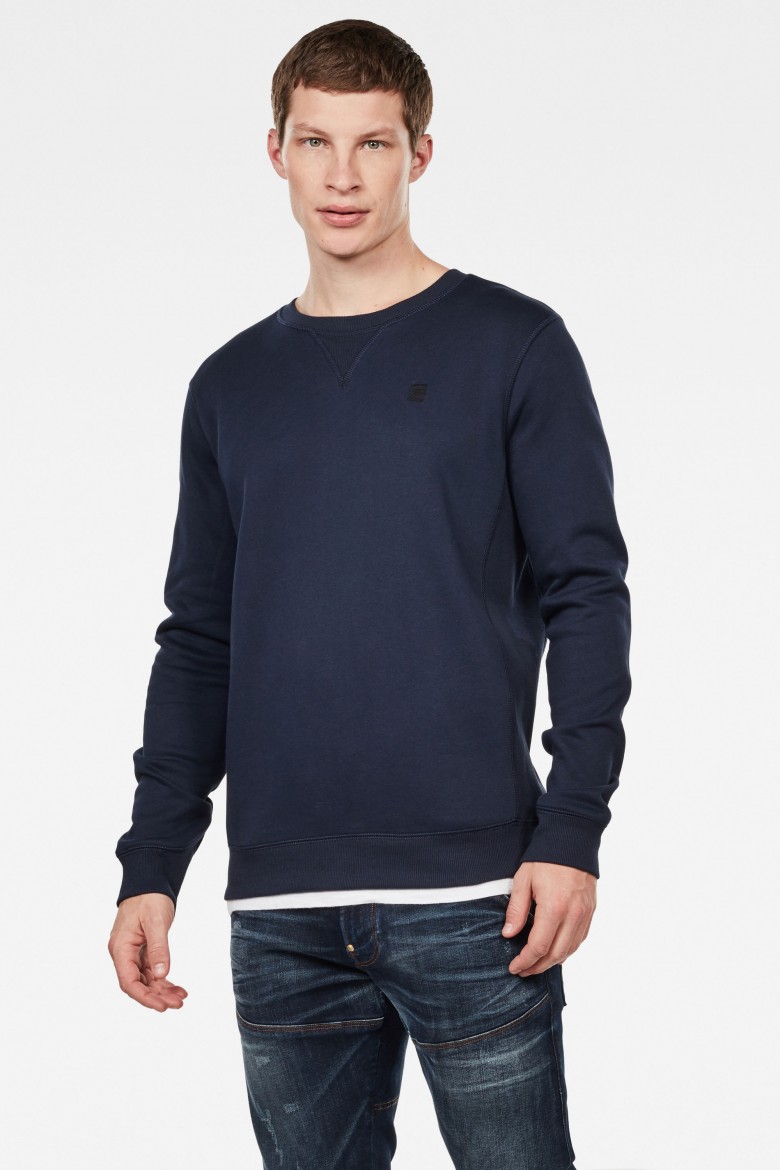 G-STAR Sweatshirt - Premium core r sw l\s blue