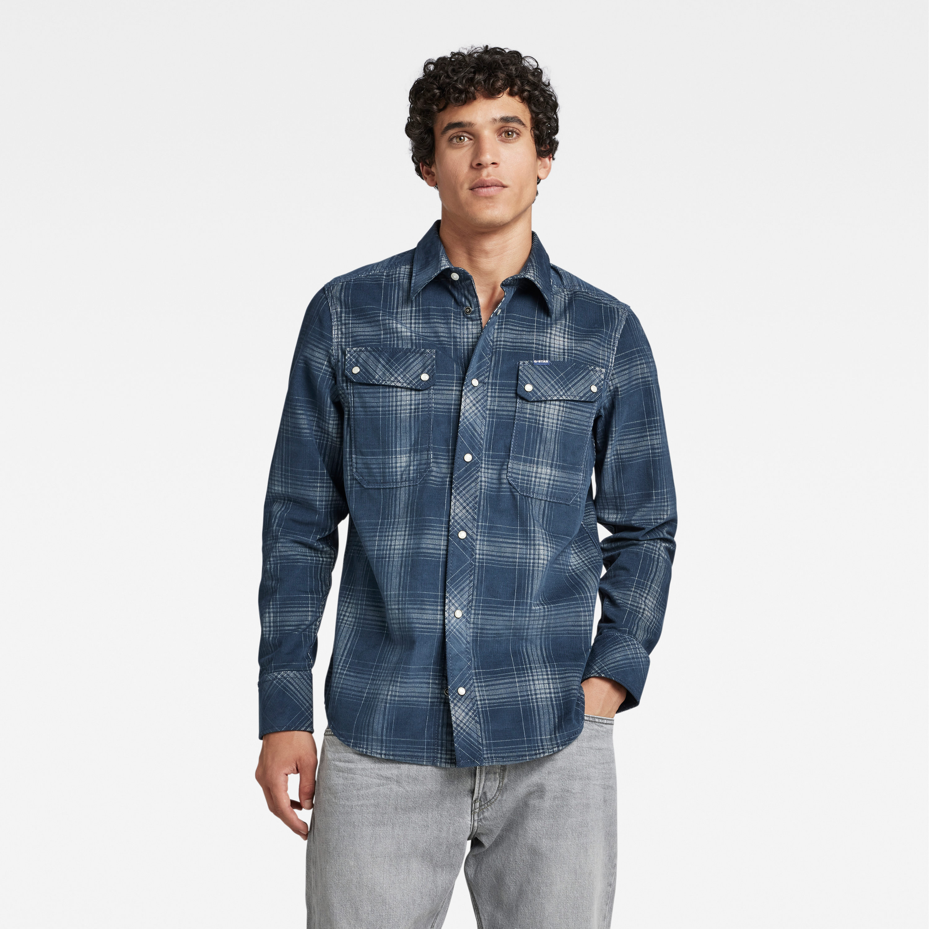 G-STAR Shirt - Worker Slim Shirt Blue