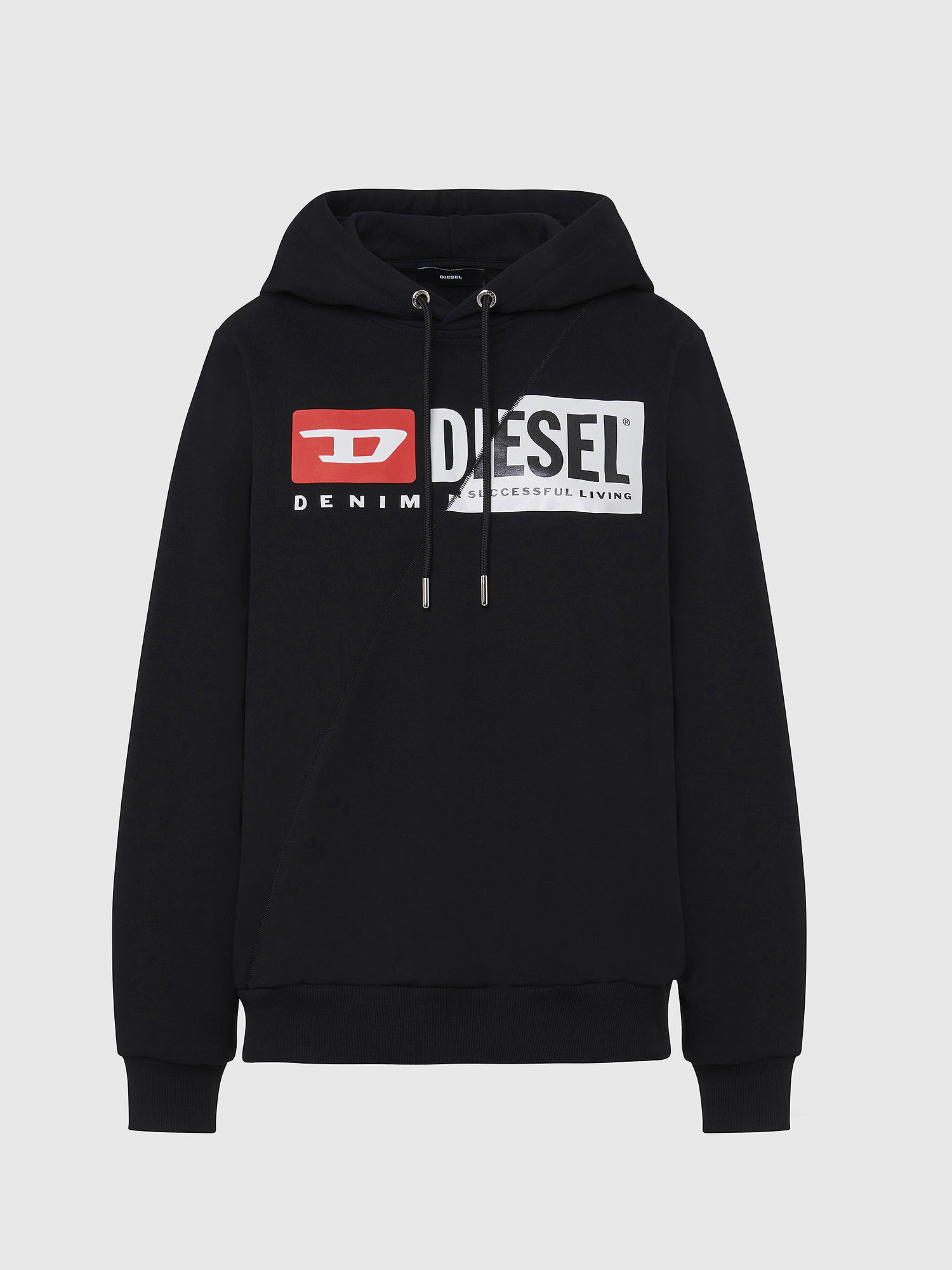 Diesel Sweatshirt - FANGHOODCUTY SWEATSHIRT black