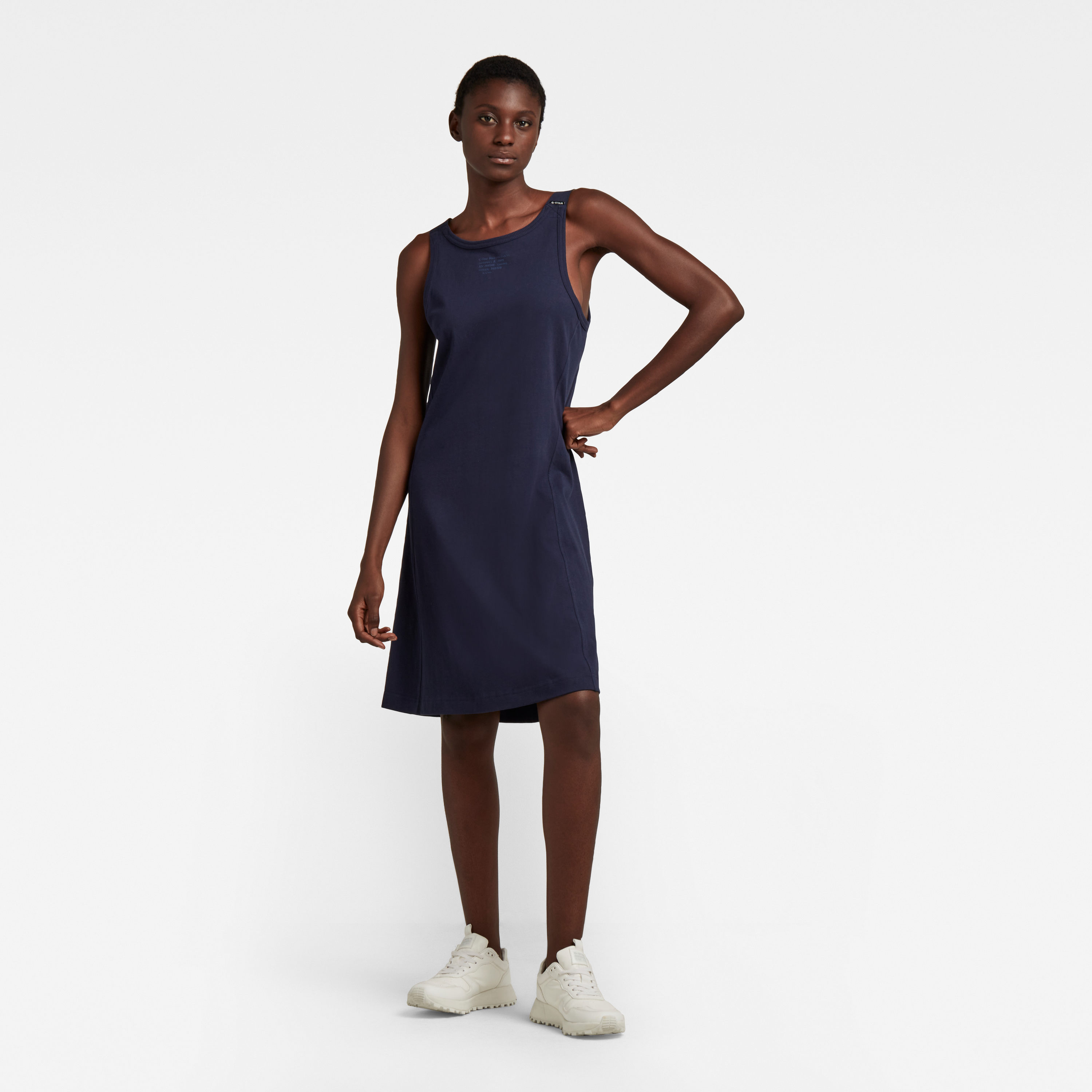 G-STAR Dress - Adjustable tank dress blue