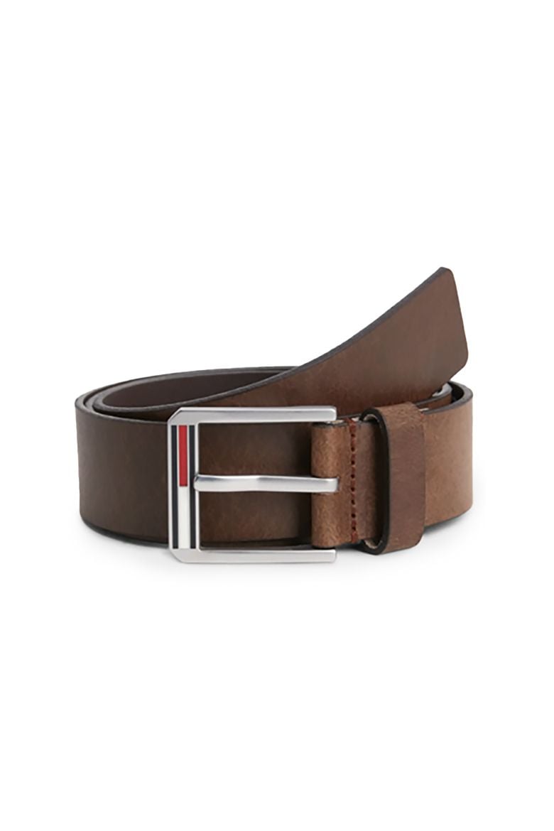 Tommy Jeans Belt - TJM ESSENTIAL LEATHE brown