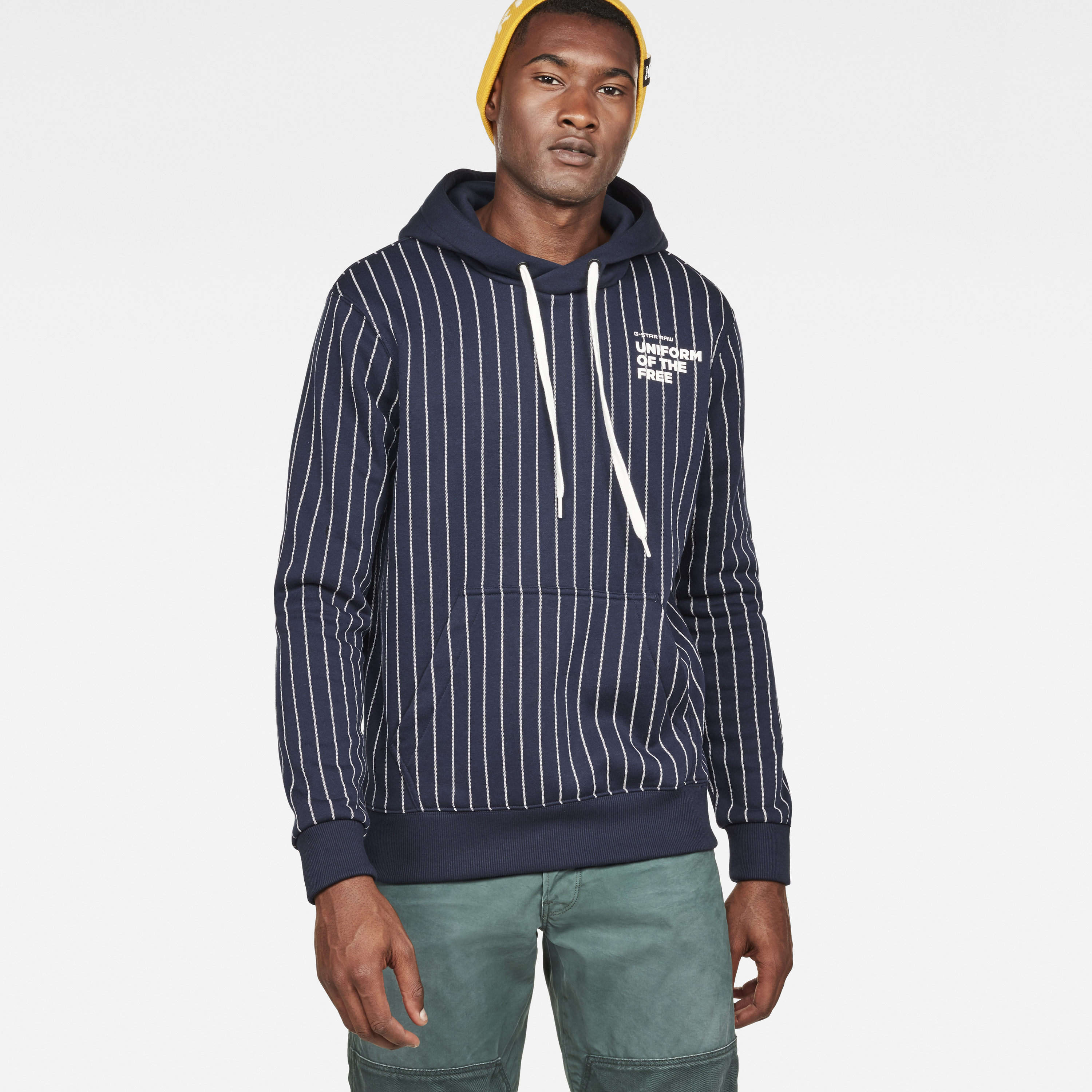 G-STAR Sweatshirt - Core Hdd Sw Pinstr 1 Ao Ls Blue