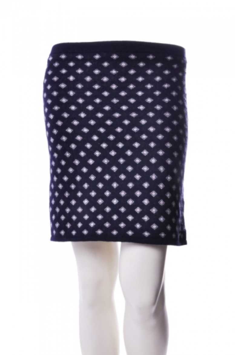 Tommy Hilfiger Skirt - TALBOT FAIRISLE SKIRT Dark Blue