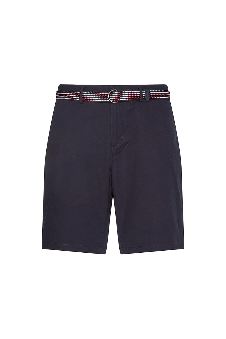 Tommy Hilfiger Shorts - HARLEM SHORT L.TWILL BELT Blue