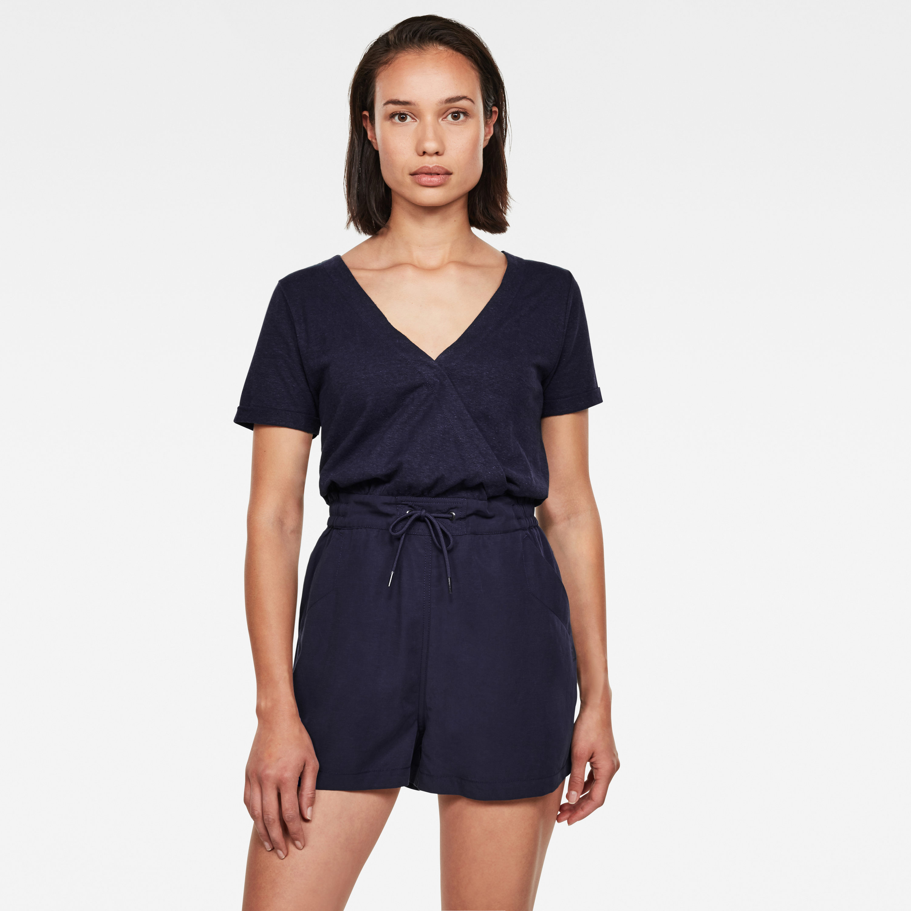 G-STAR Jumpsuit - Mix Jumpsuit Wmn Ss Dark Blue