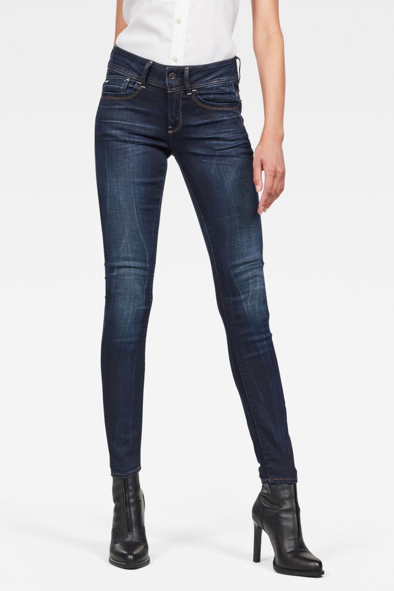 Jeans - G-STAR Lynn Mid Skinny Wmn Dark Blue