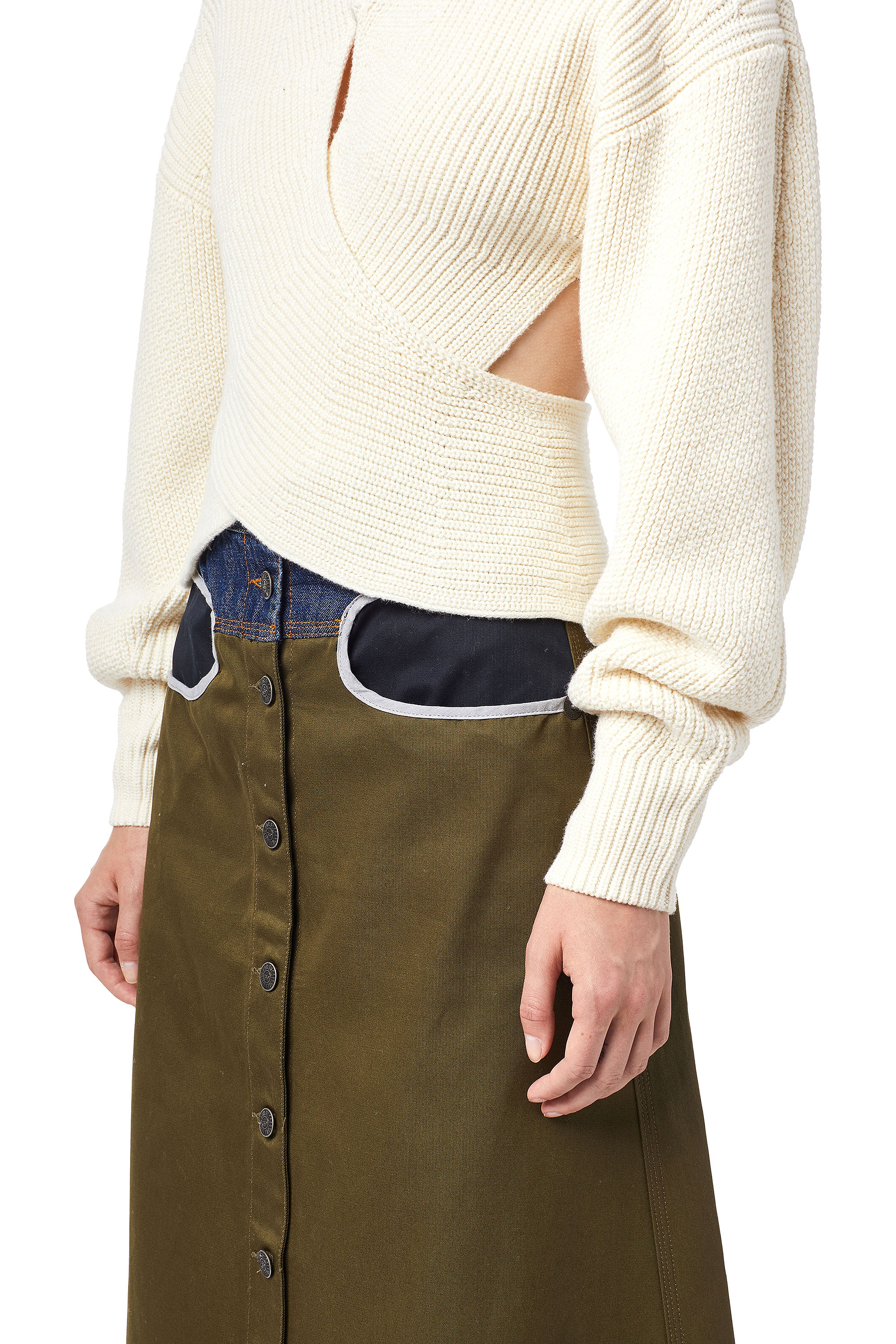 Diesel Sweater - MRHODY KNITWEAR white