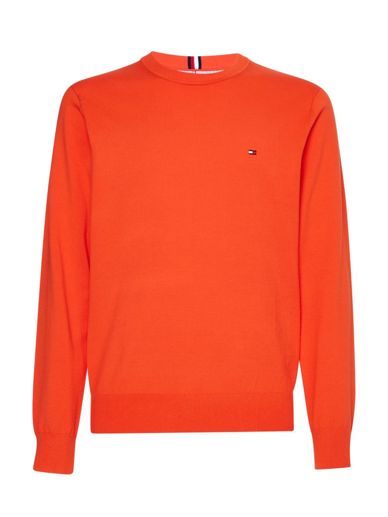 Tommy Hilfiger Sweater - 1985 CREW NECK SWEATER orange