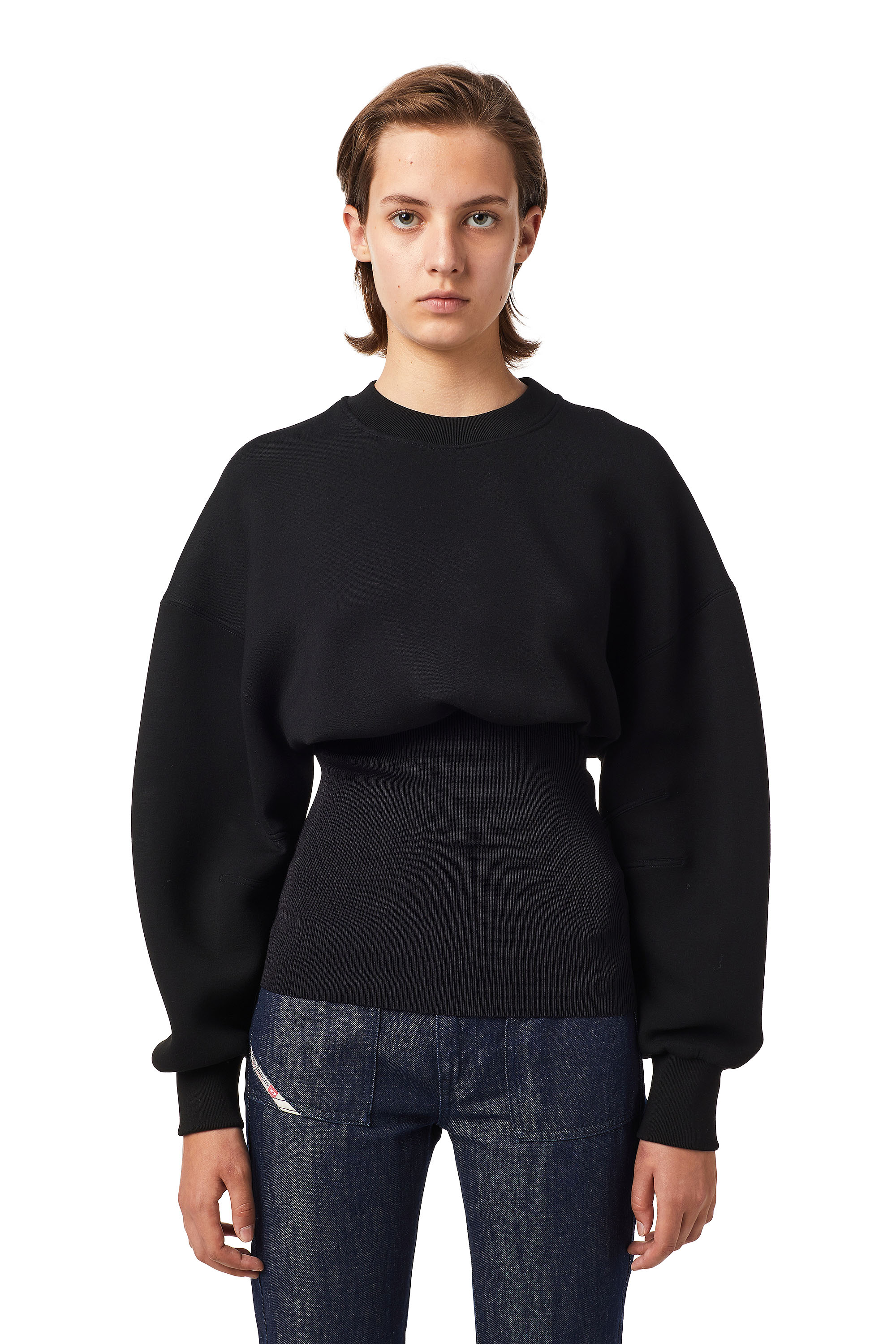 Diesel Sweatshirt - FBELTANA SWEATSHIRT black