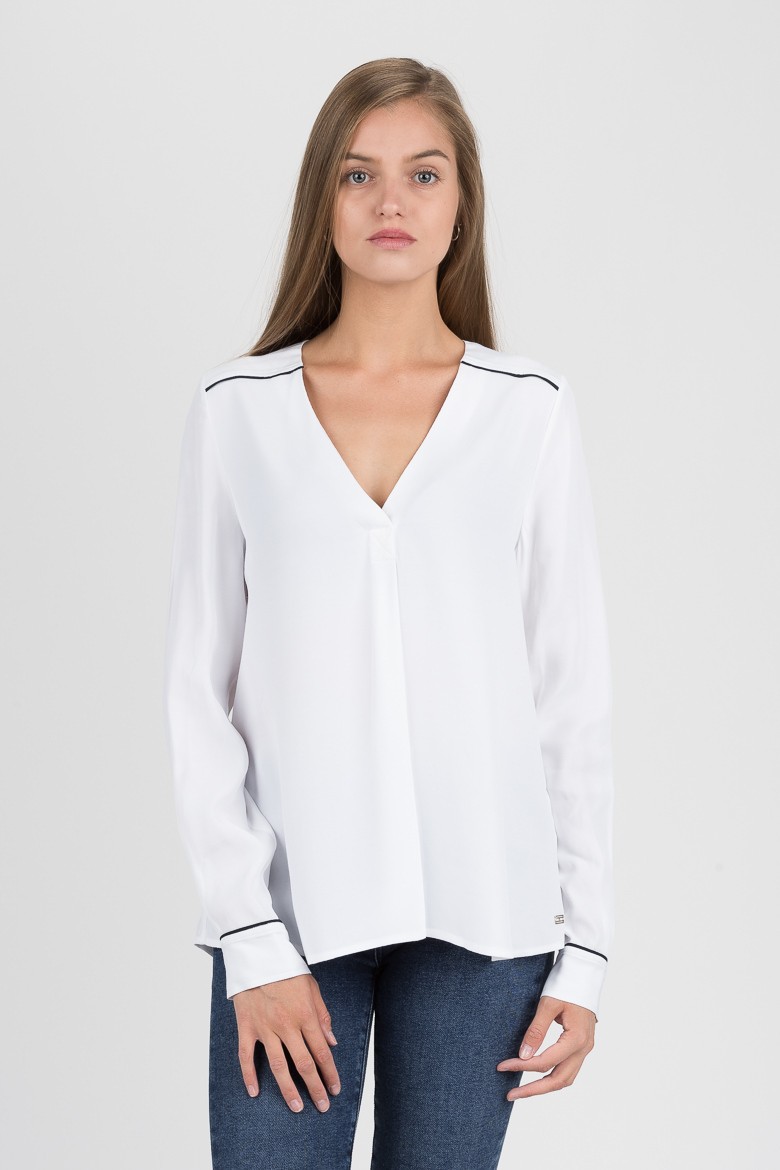 Tommy Hilfiger Blouse - HERMOSA BLOUSE LS White