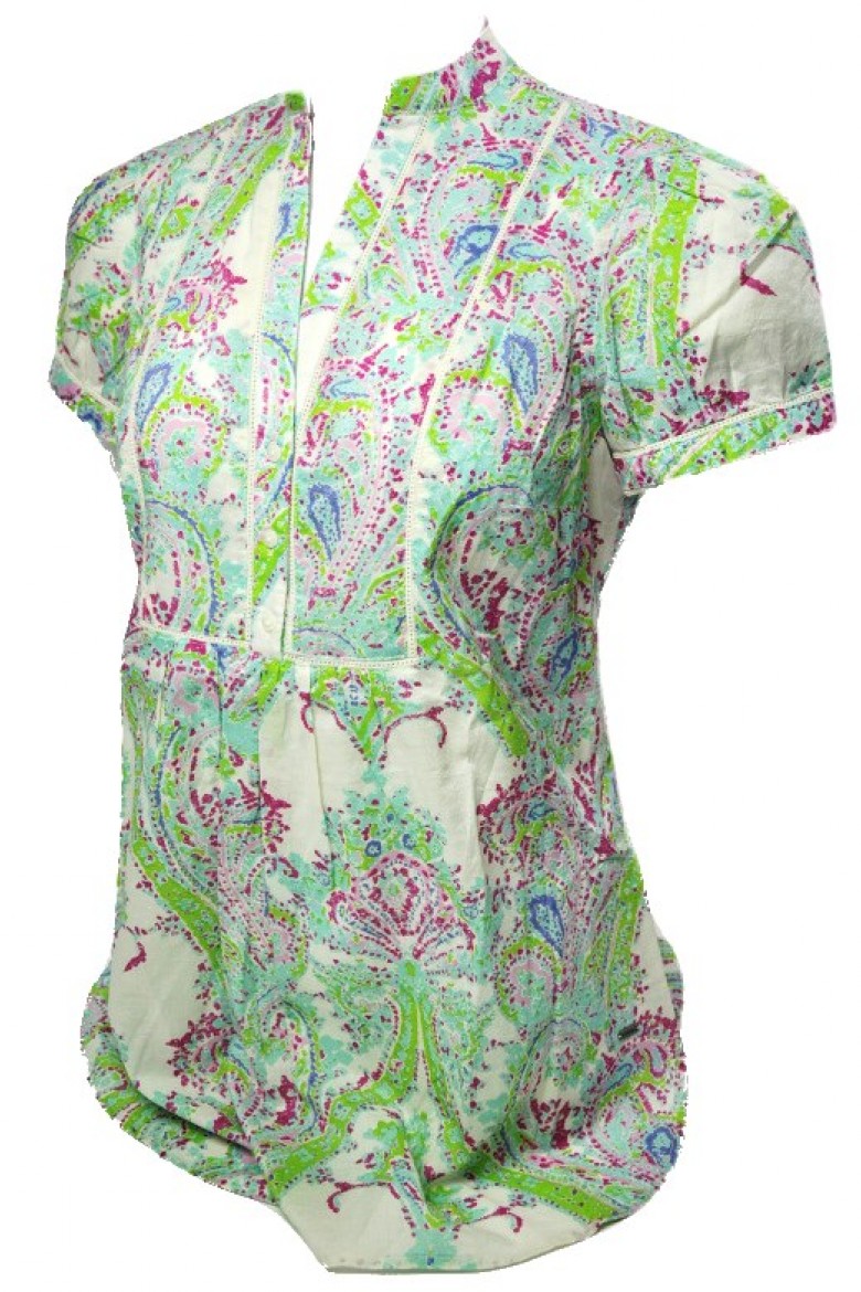 Tommy Hilfiger Blouse - Holden Paisley With Green