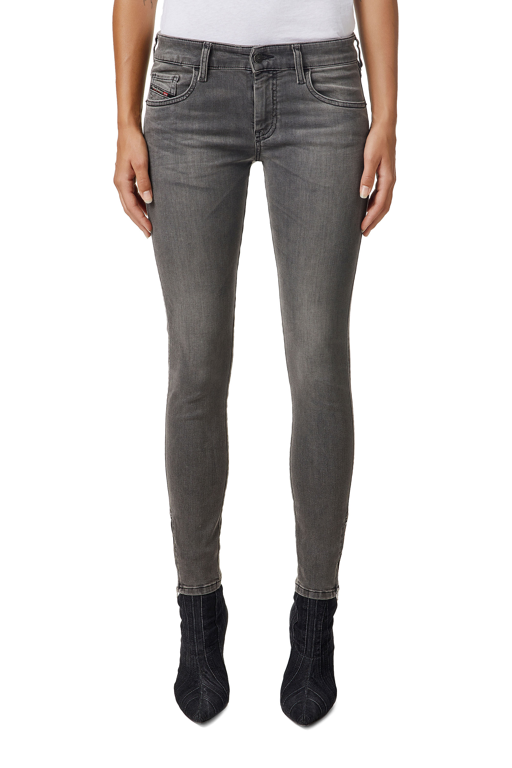 Diesel Jeans - SLANDYLOWZIP L.32 TROUSERS grey