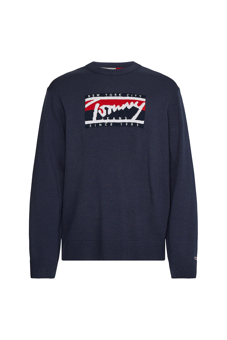 Tommy Jeans Sweater - TJM TOMMY GRAPHIC FLAG SWEATER blue
