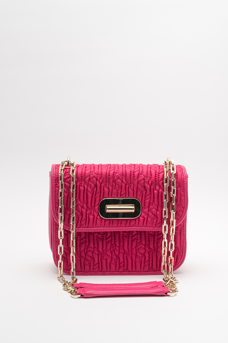 Tommy Hilfiger Handbag - TURNLOCK CROSSOVER QUILT pink