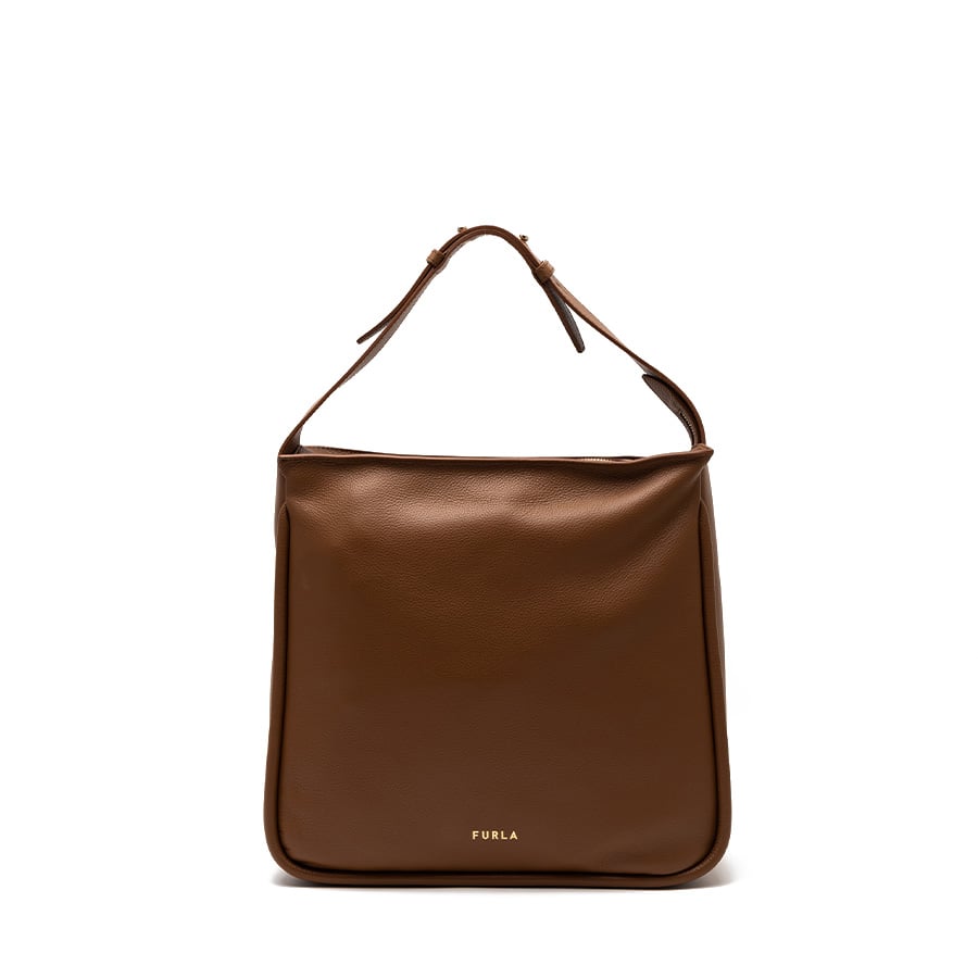 Handbag - FURLA ESTER L HOBO - VITELLO ST. OASI DOUBLE brown