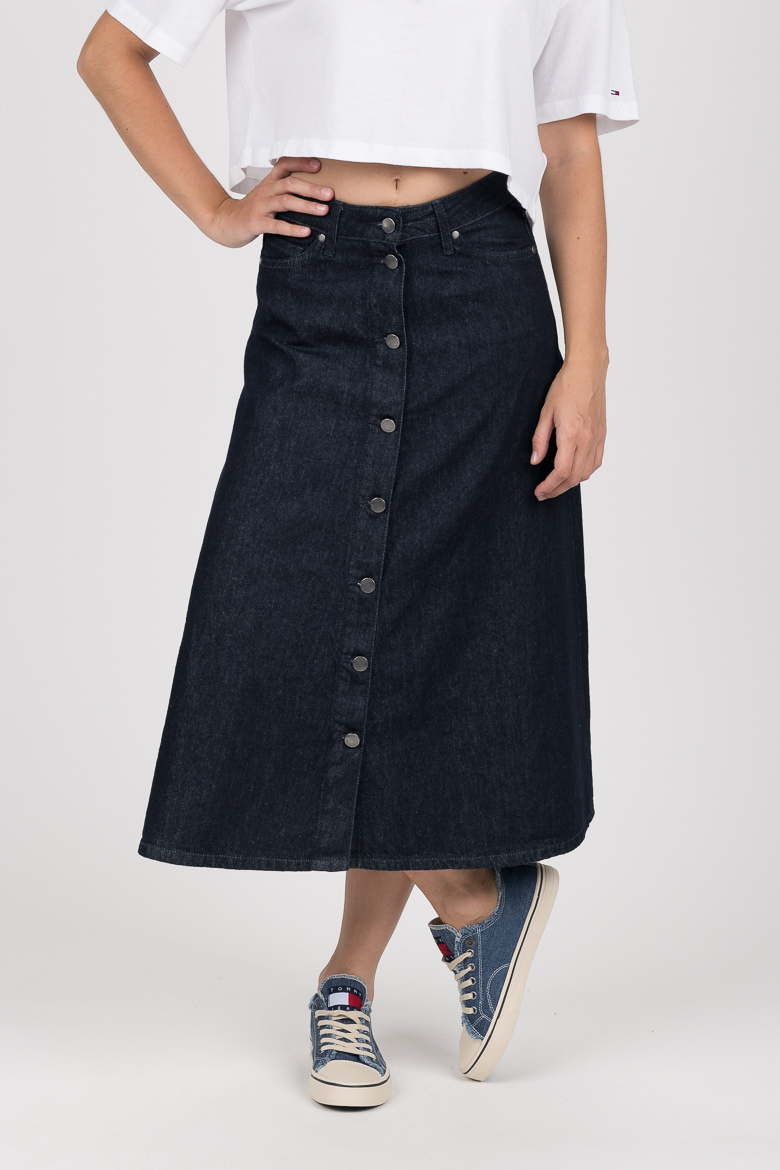 Tommy Hilfiger Skirt - SKIRT HW TAMARA dark blue