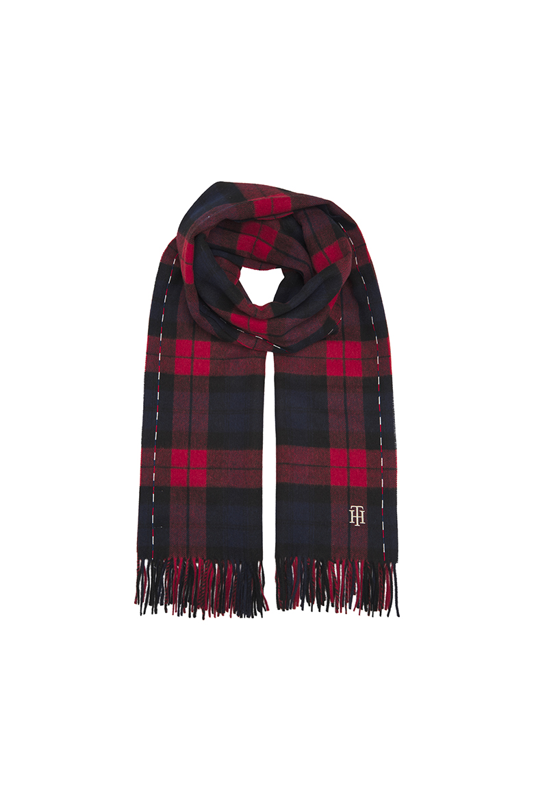 Tommy Hilfiger Scarf - TH WOOL SCARF CHECK patterned