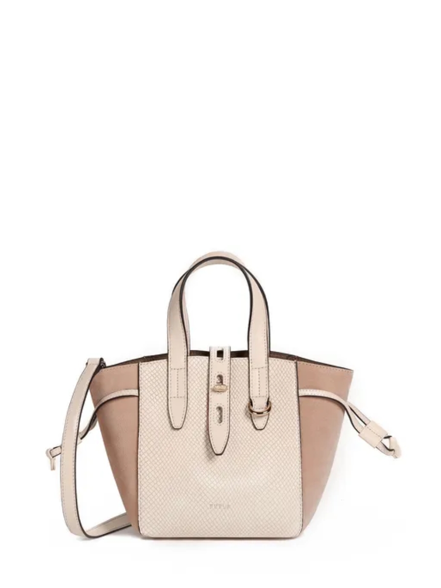 Handbag - FURLA NET MINI TOTE beige