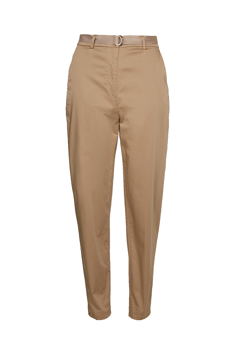 Tommy Hilfiger Trousers - COTTON SATEEN TAPERED CHINO PANT beige