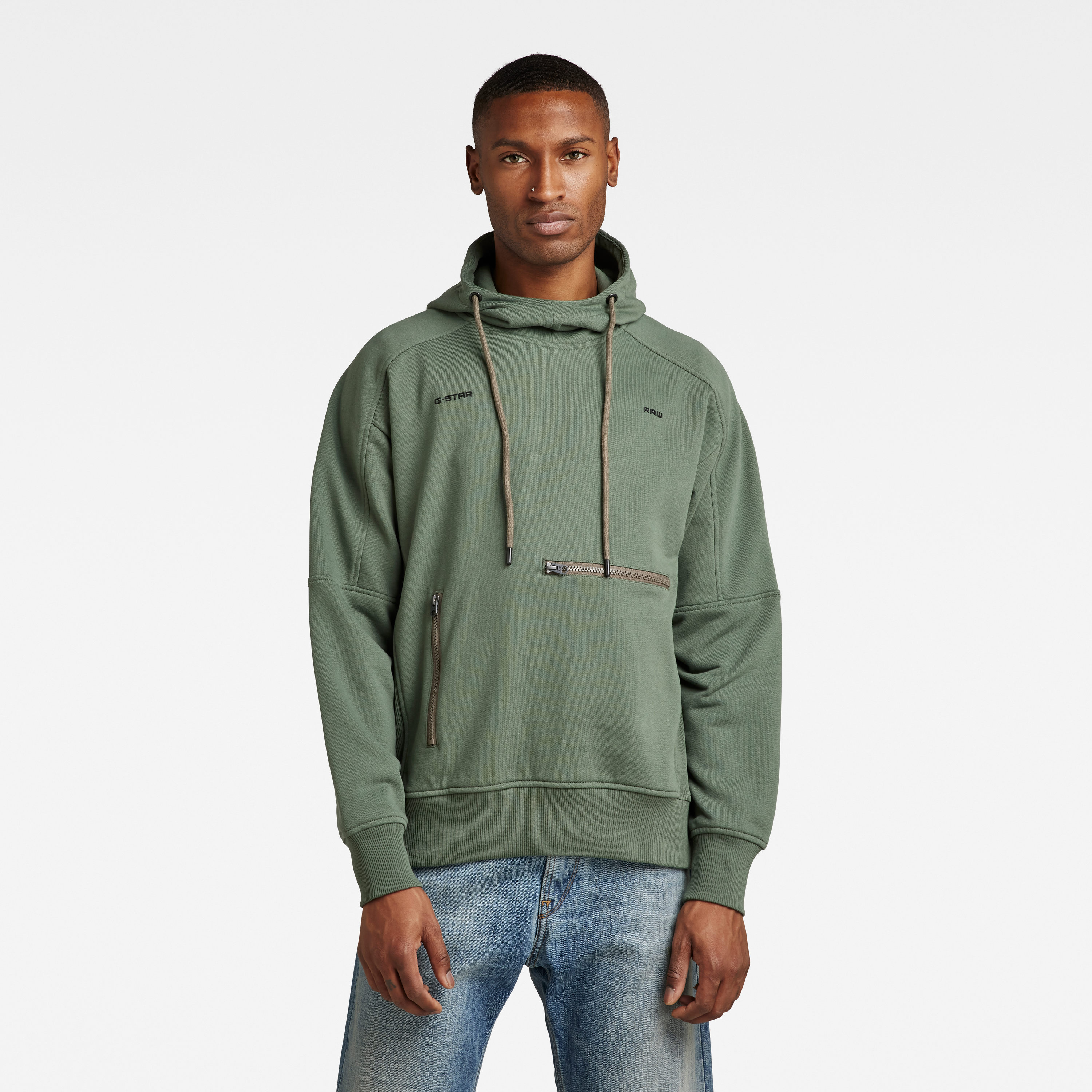 G-STAR Sweatshirt - Moto Loose Hdd Sw Green