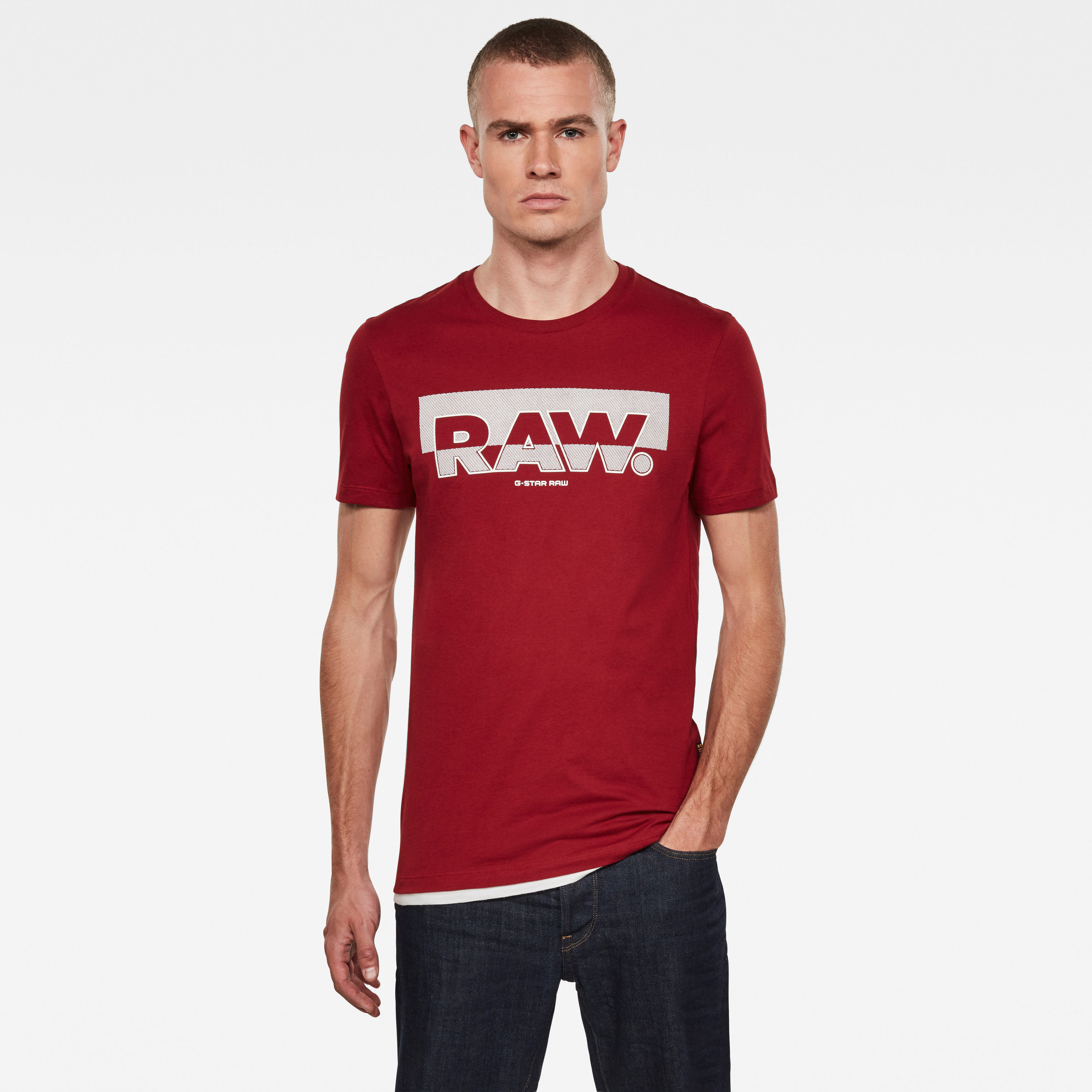 G-STAR T-shirt - Raw. Graphic Slim R T S\S Red