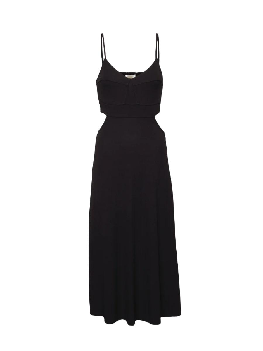 Michael Kors Dress - BUSTIER CUTOUT MIDI DRESS black