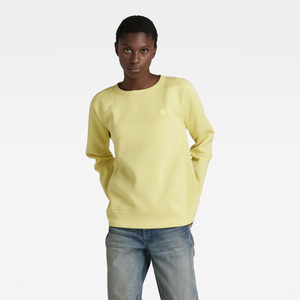 G-STAR Sweatshirt - Premium core 2.0 r sw wmn yellow