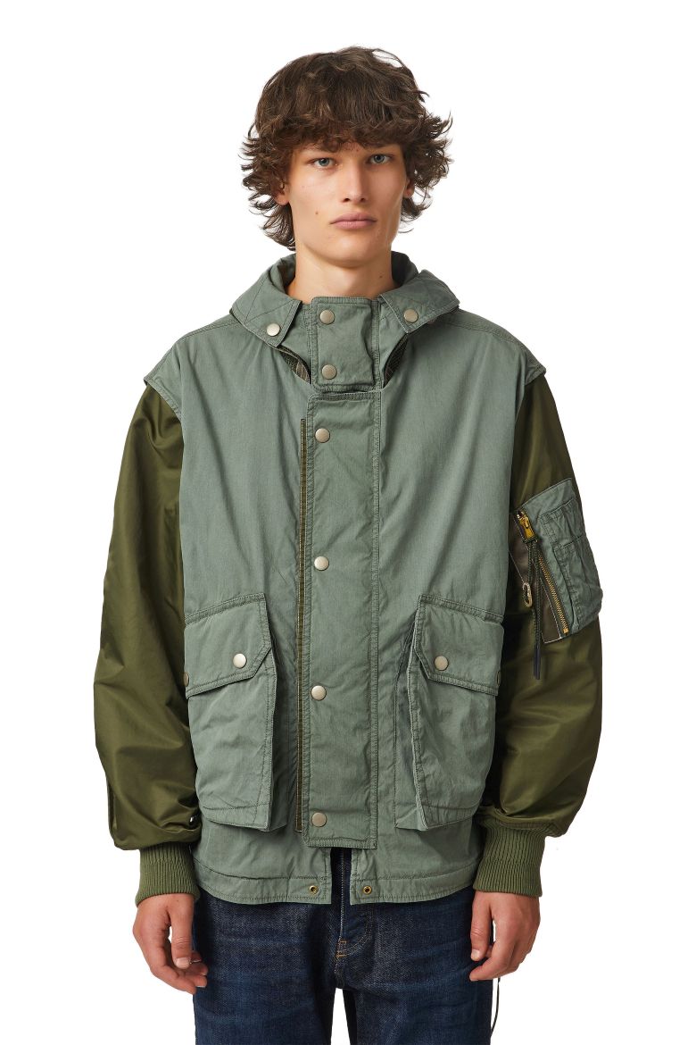 Diesel Jacket - W-DUFF JACKET Green