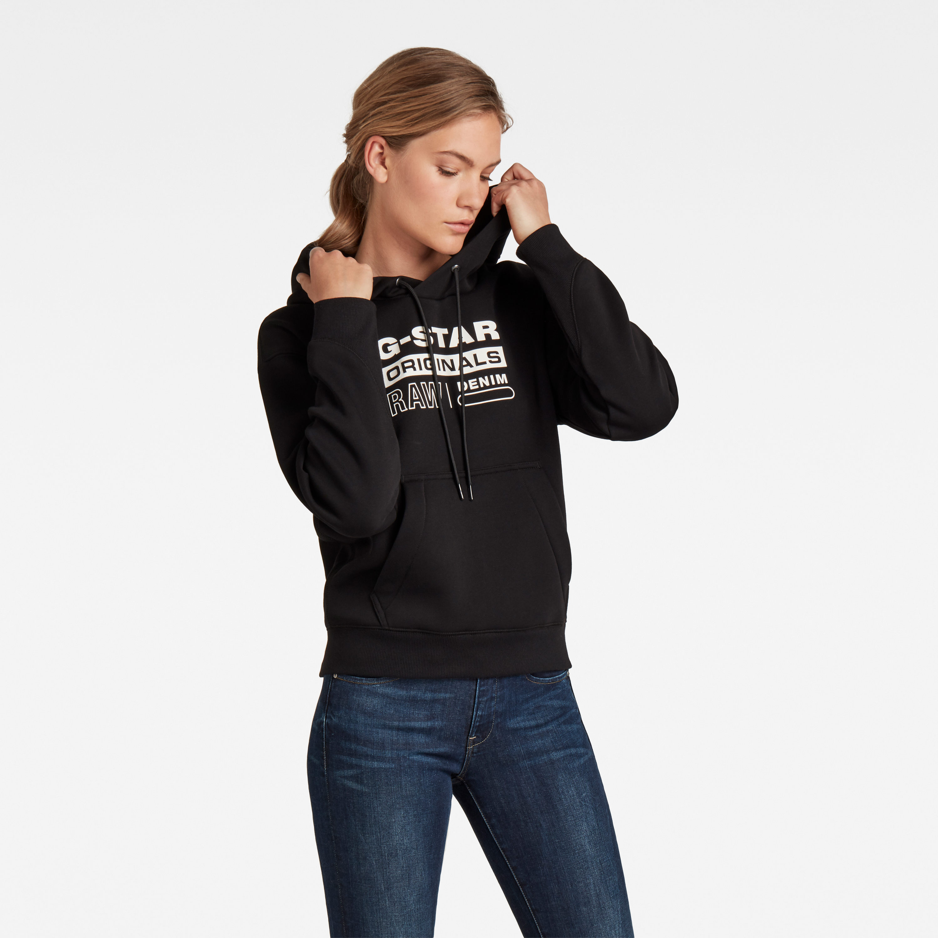 Hooded Sweatshirt Pullover Damen G Star G Star Raw Raw Pullover