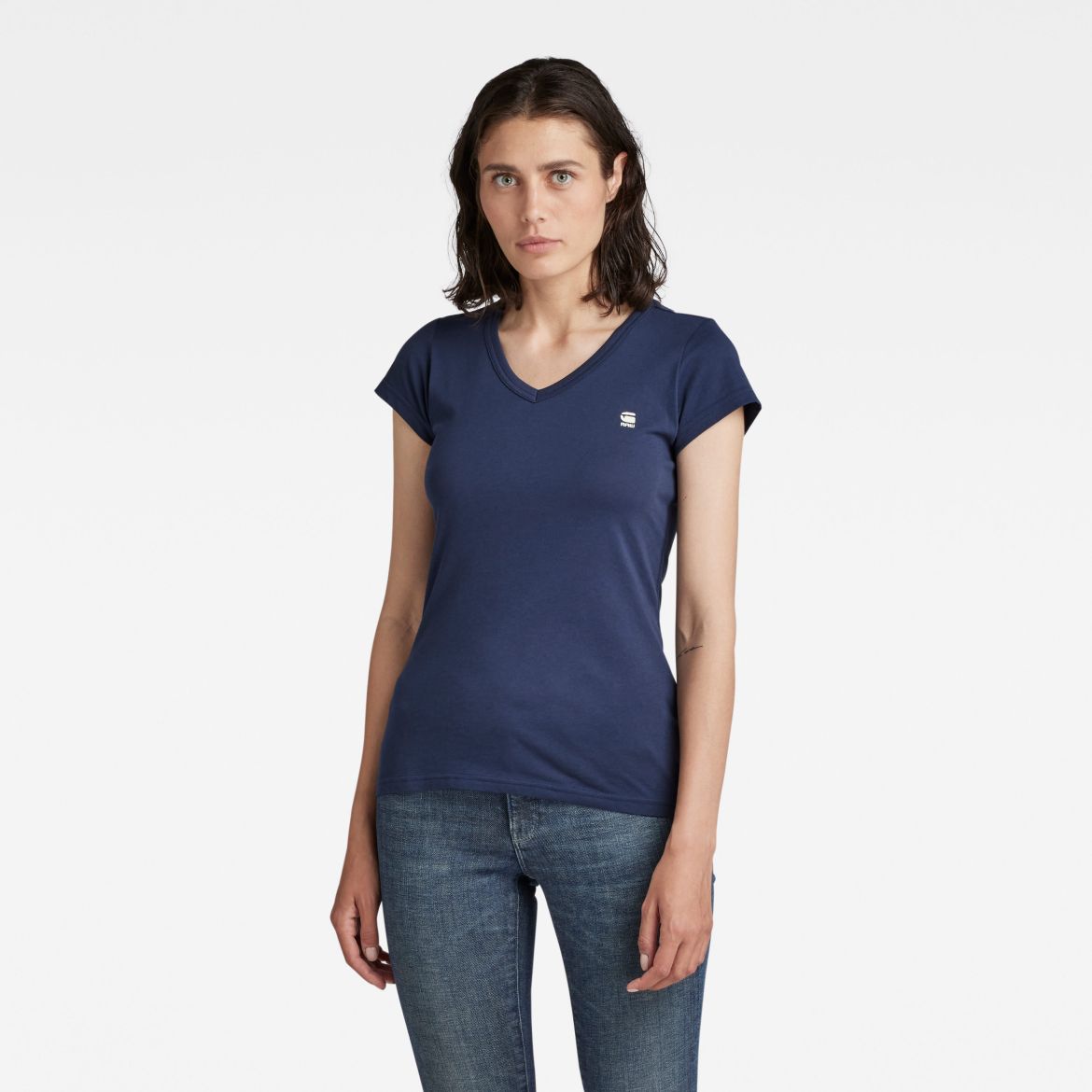 G-STAR T-shirt - Eyben slim v t wmn s\s blue