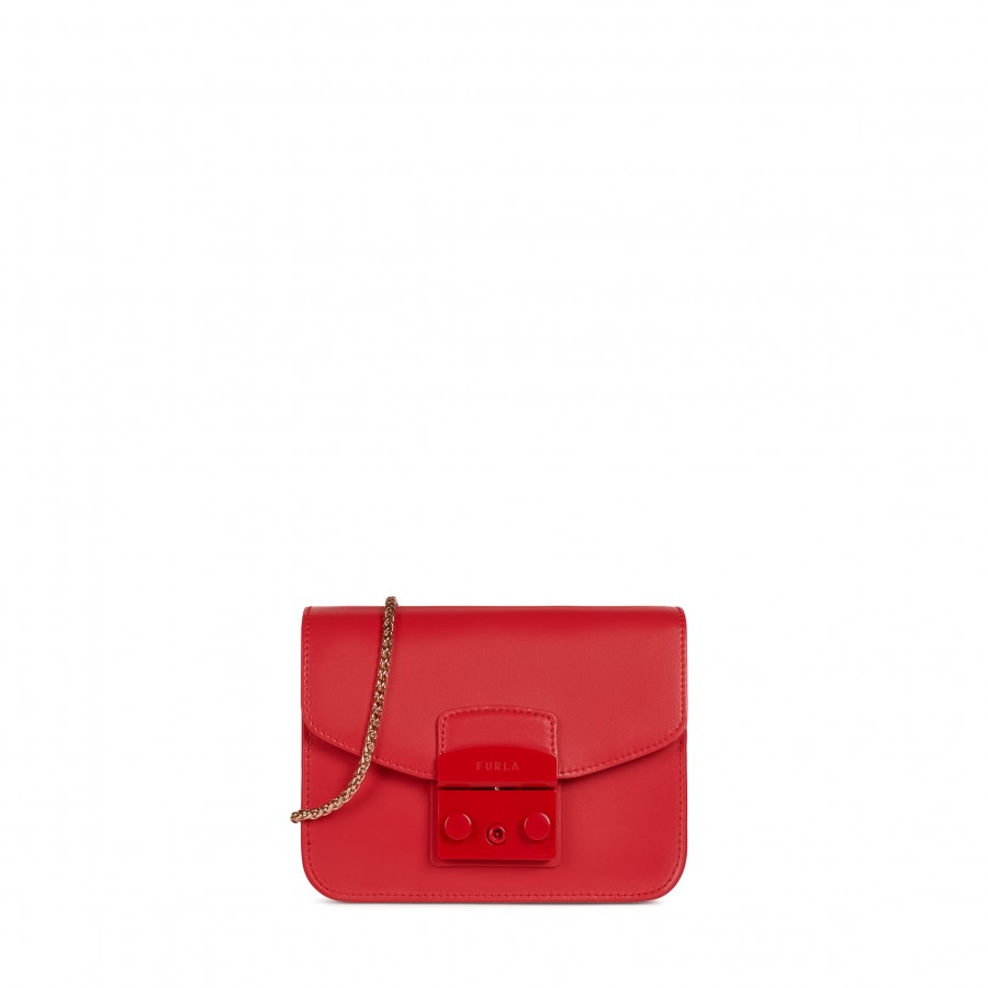 Furla Handbag - METROPOLIS MINI CROSSBODY red