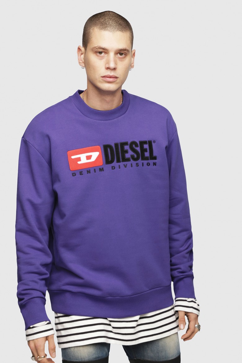 9011 DIESEL S.P.A.,BREGANZE Sweatshirt - Diesel SCREWDIVISION SWEATSHIRT purple