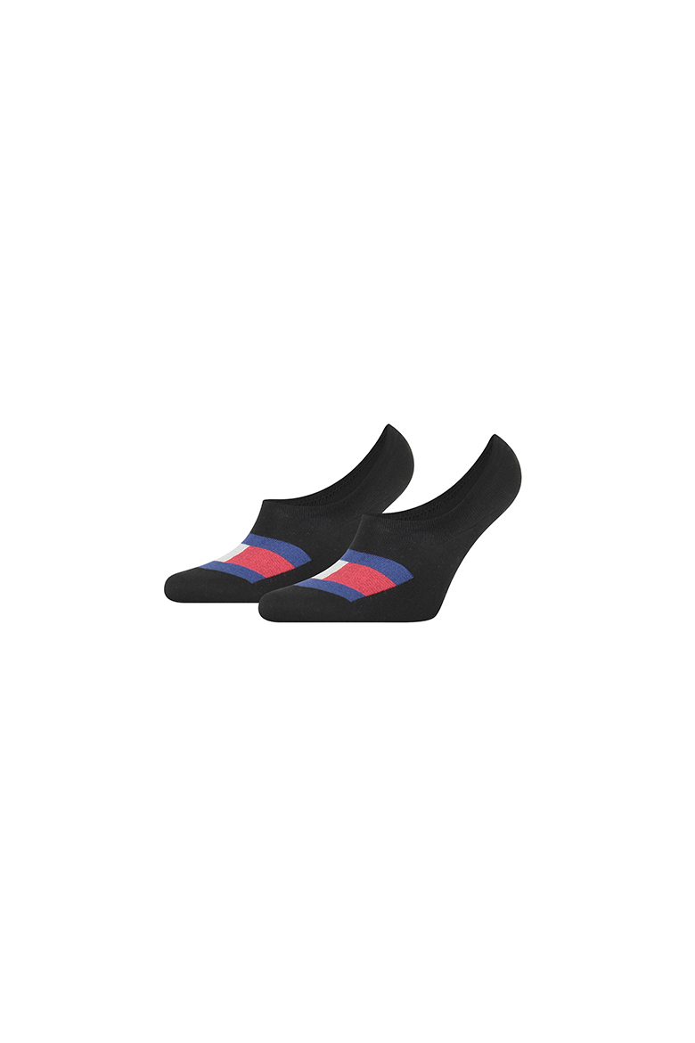 Tommy Hilfiger Socks - TH MEN FOOTIE 2P FLAG black