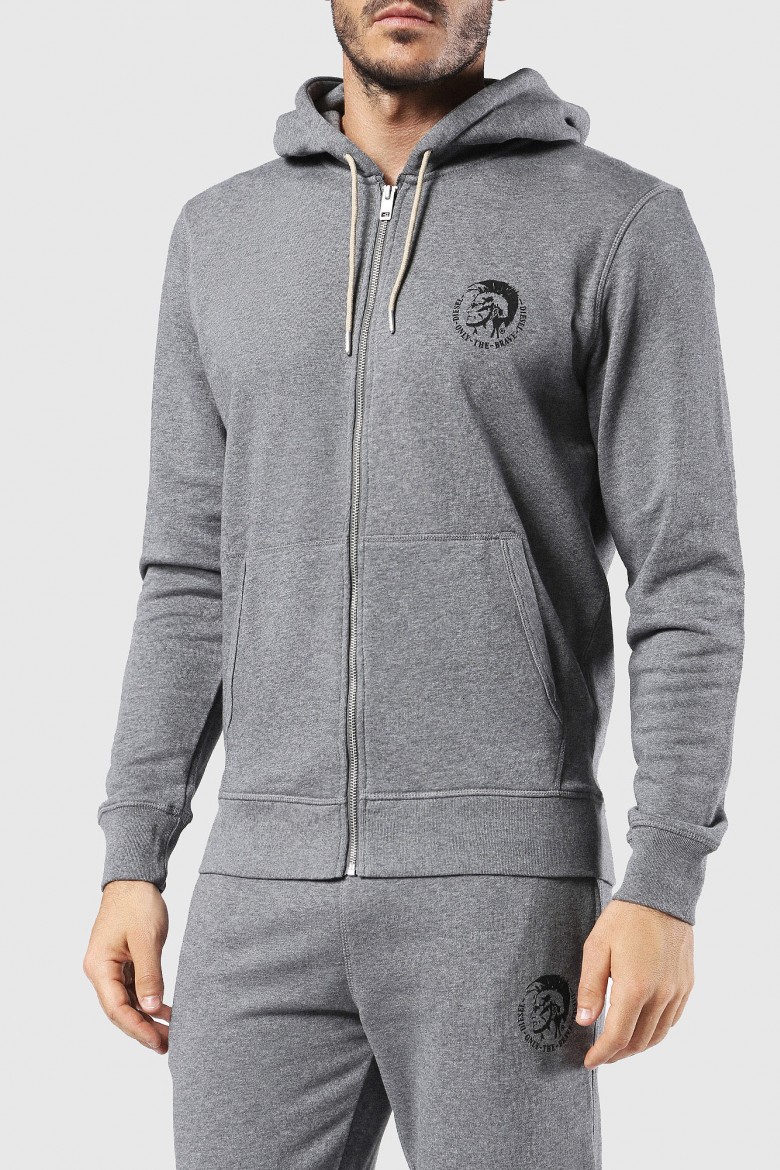 Sweatshirt - Diesel UMLTBRANDONZ SWEATSHIRT grey