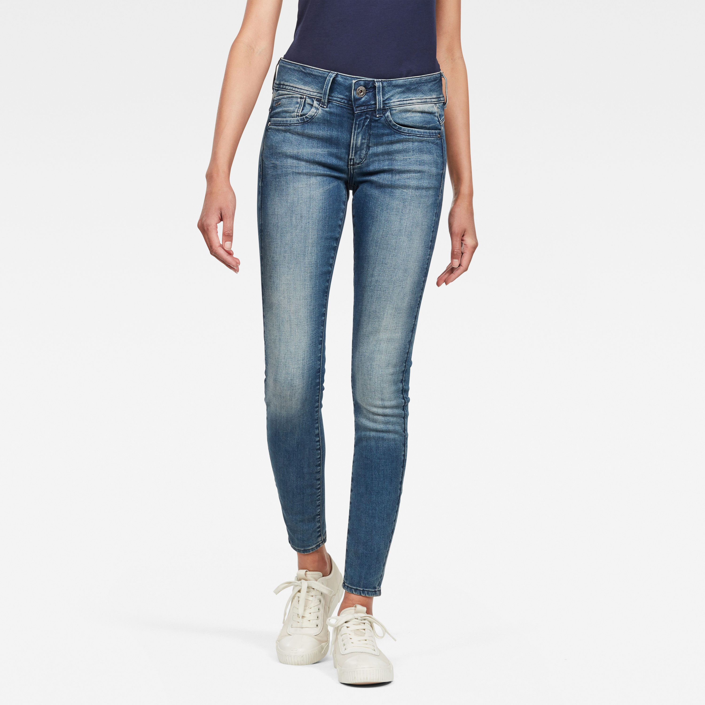 G-STAR Jeans - Lynn Mid Skinny Wmn Blue-Grey