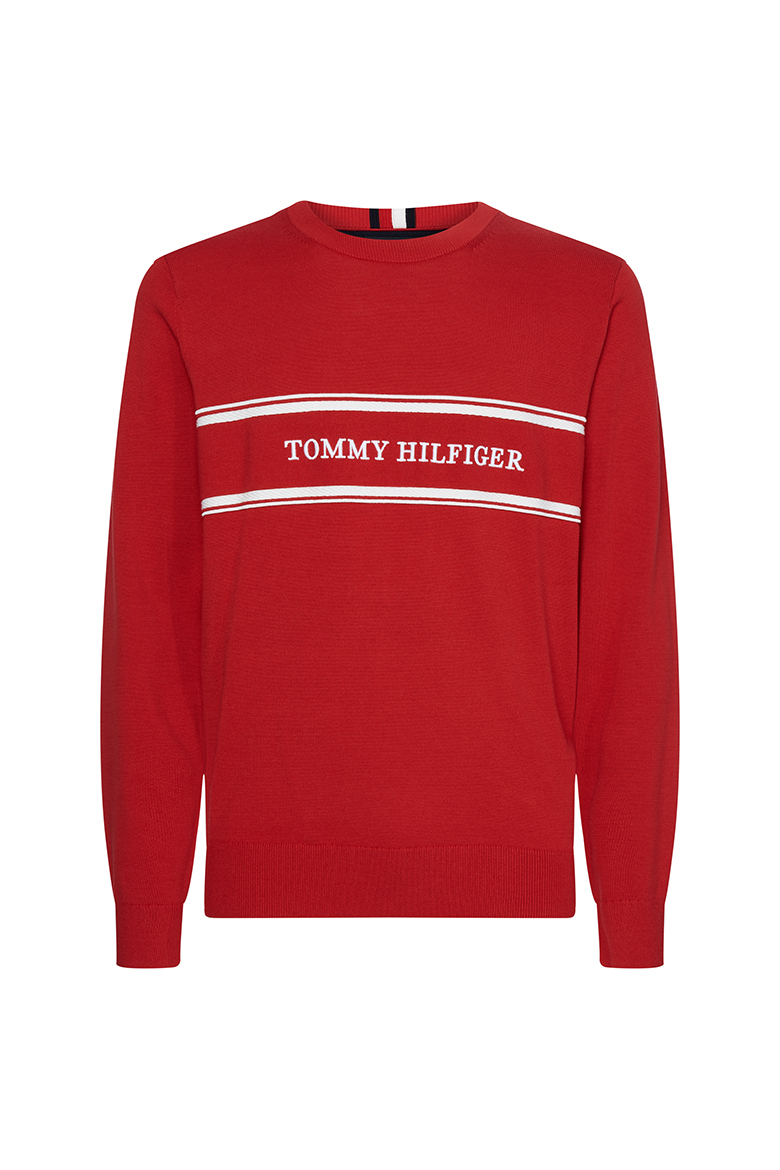 Tommy Hilfiger Sweater - ROPE LOGO SWEATER red