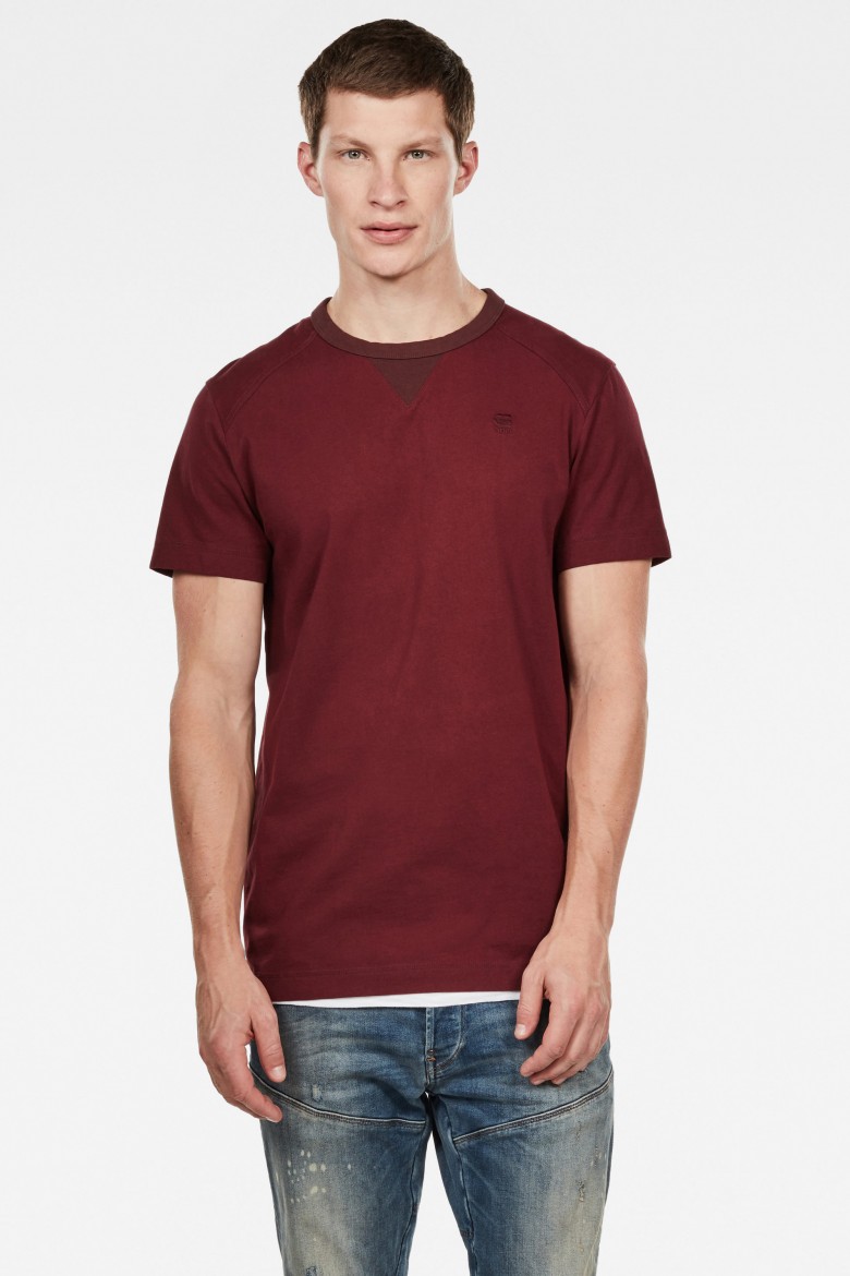 G-STAR T-shirt - Vacuol R T Ss Burgundy Red