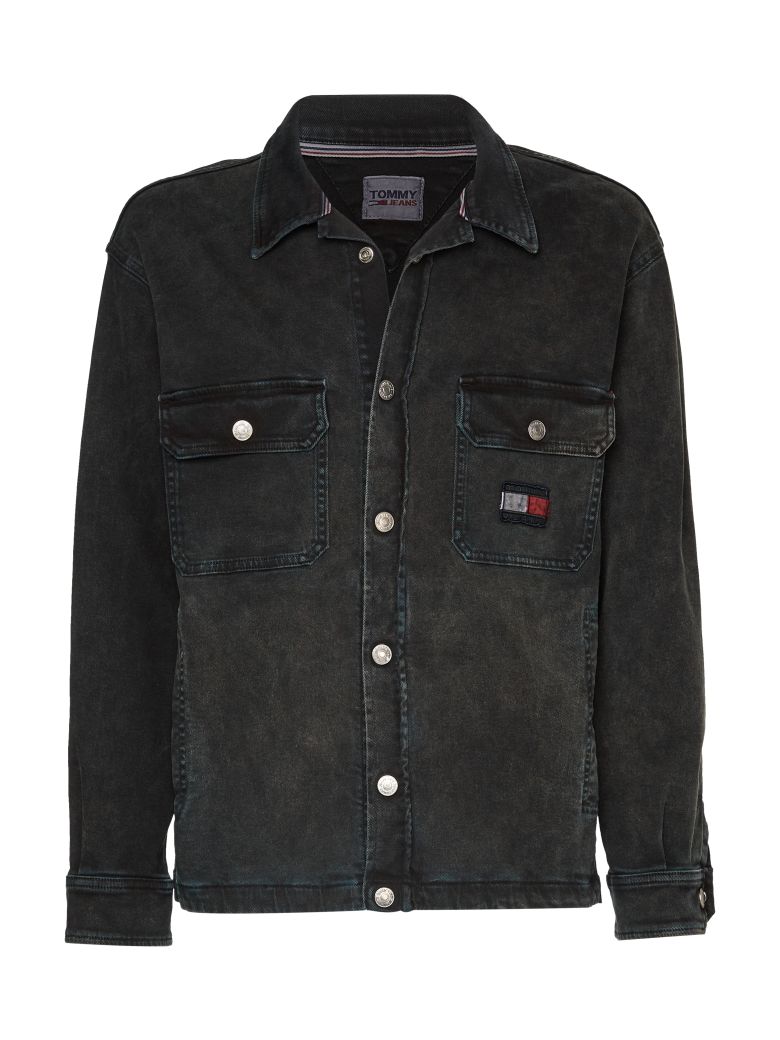 Tommy Jeans Jacket - UTILITY SHIRT JKT RCYCR CF7101 Black