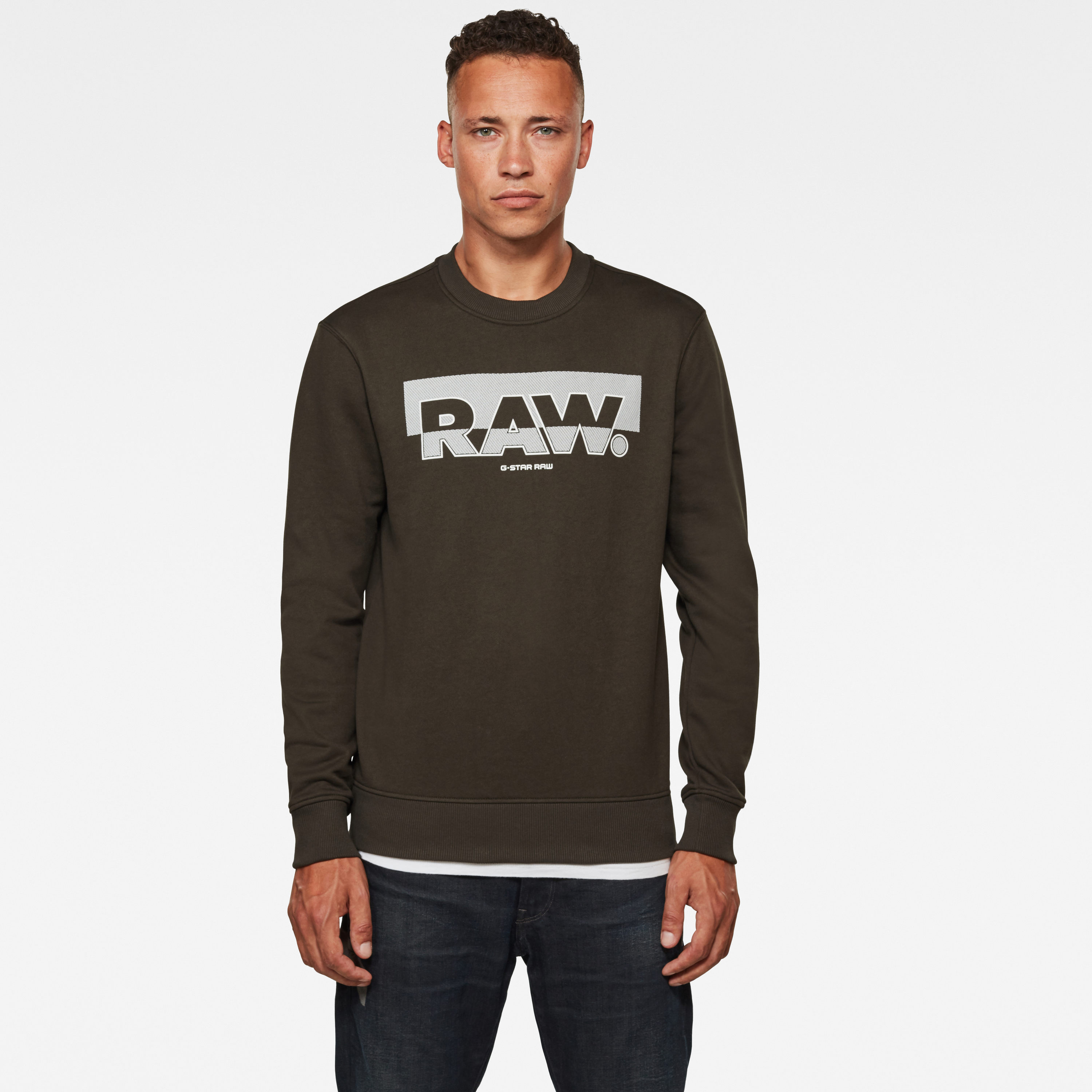 G-STAR Sweatshirt - Raw Block Raster R Sw Ls Dark Green