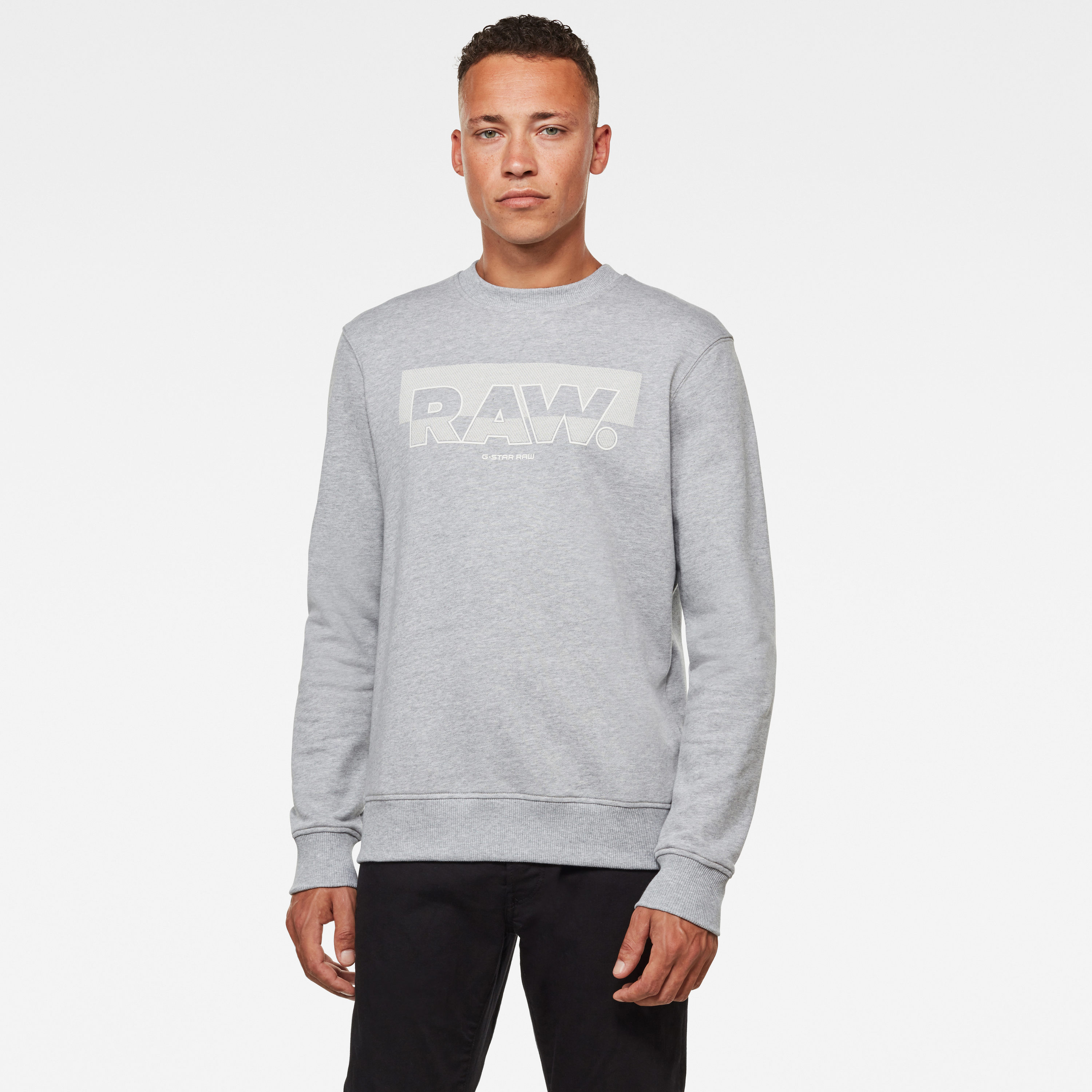 G-STAR Sweatshirt - Raw Block Raster R Sw Ls Grey