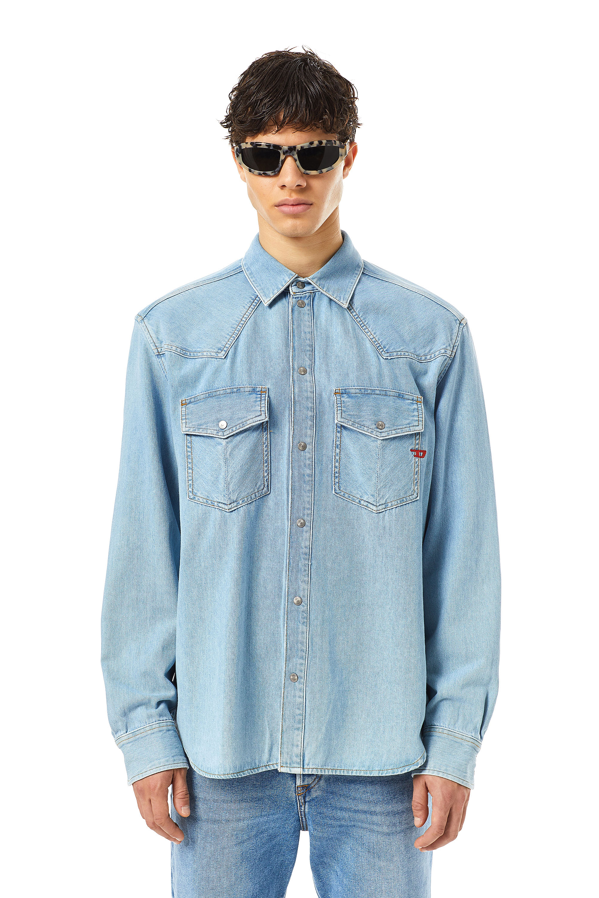 Diesel Shirt - D-OCEAN SHIRT Blue