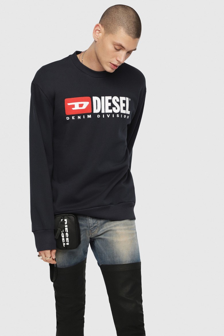 Sweatshirt - Diesel SCREWDIVISION SWEATSHIRT black