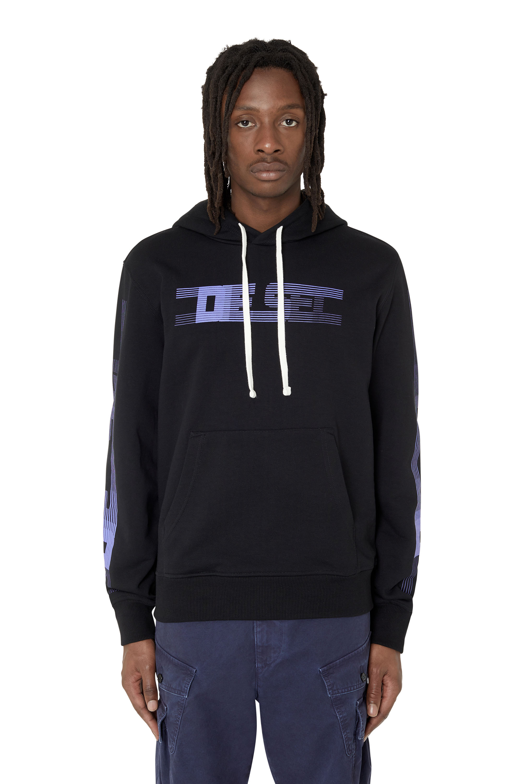 Diesel Sweatshirt - S-GINN-HOOD-E3 SWEAT-SHIRT Black