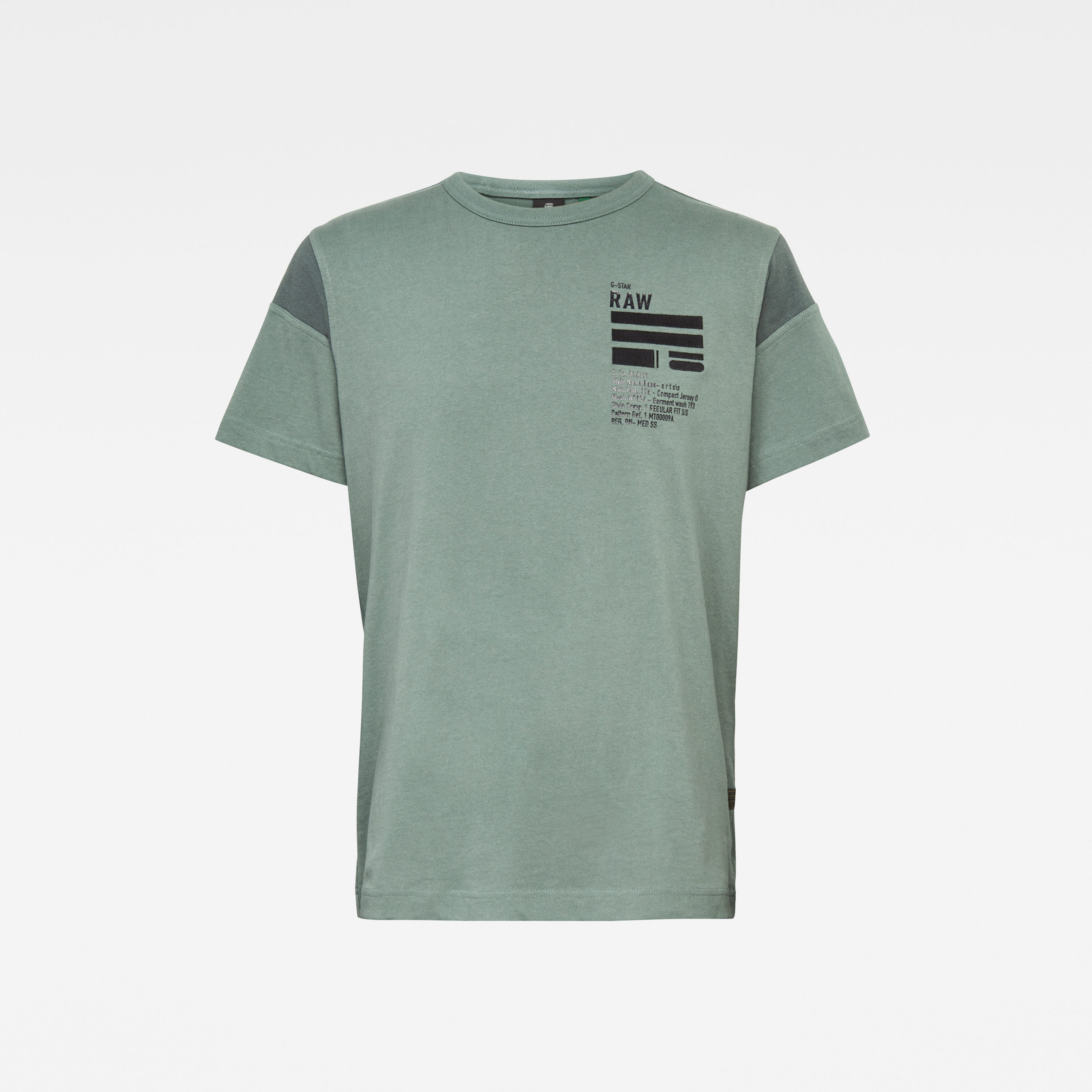 G-STAR T-Shirt - C&S Back Graphic + Loose R T S\S Green Grey