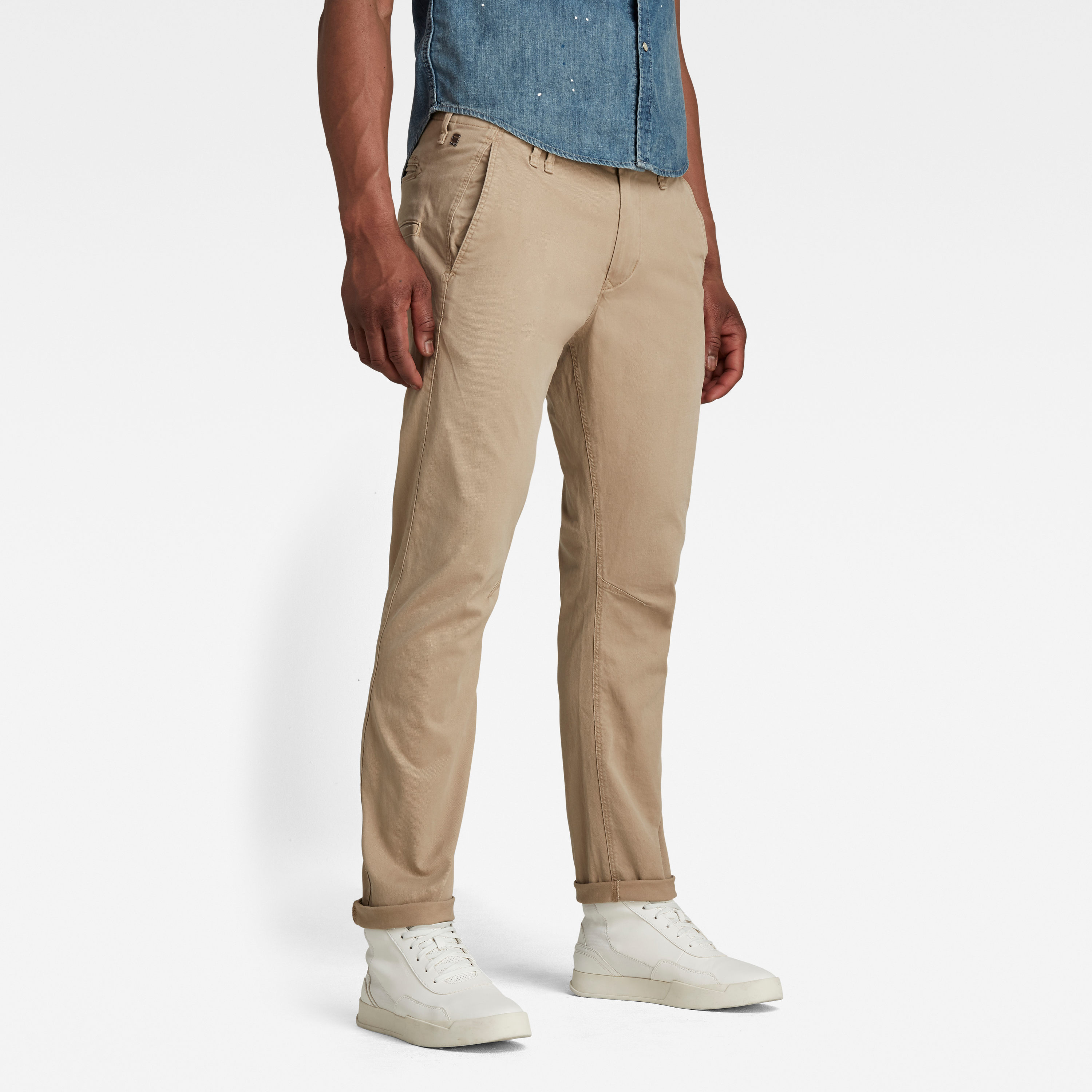 G-STAR Pants - Vetar Slim Chino Beige