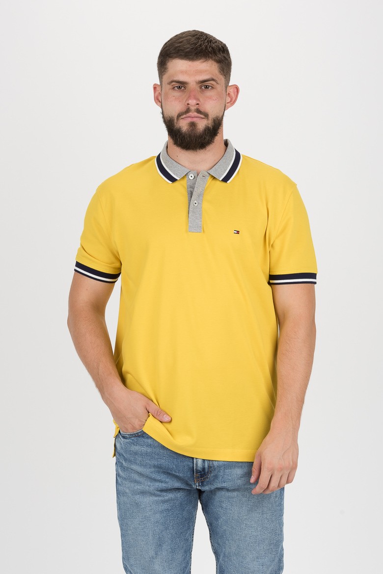 Tommy Hilfiger Polo Shirt - CONTRAST PLACKET REGULAR POLO Yellow