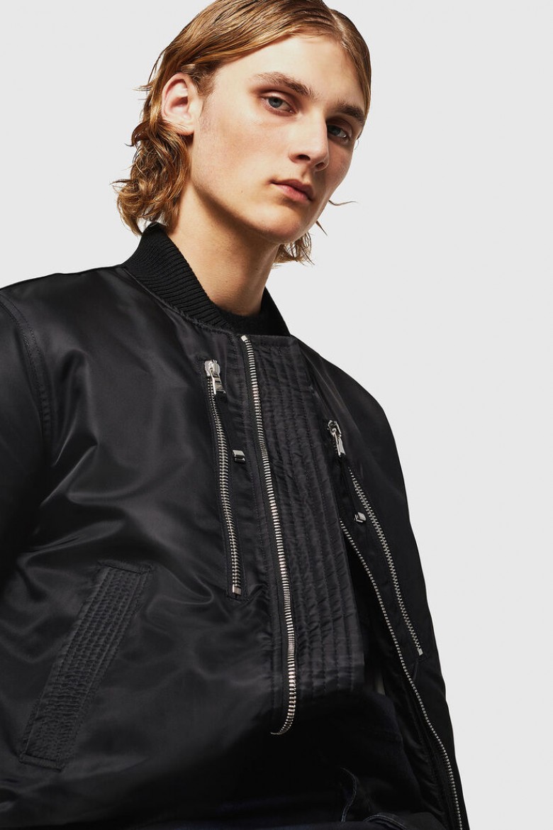 Diesel Jacket - WBOM JACKET Black